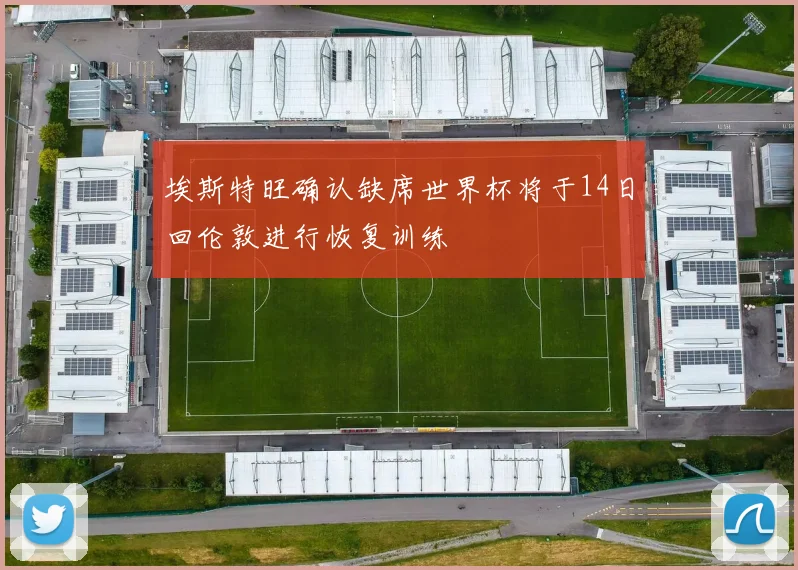 埃斯特旺确认缺席世界杯将于14日回伦敦进行恢复训练